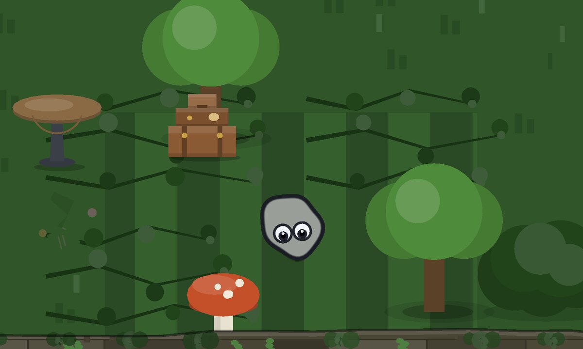 An unpainted grey blob standing in front of green jungle foliage, glaringly obvious.