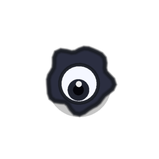 A dark ink-colored guard with one large staring eye.