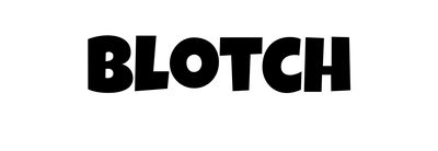 The Blotch wordmark in flat black.
