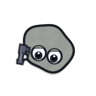 The multiplayer seeker: the same body, no coat, a paint gun.